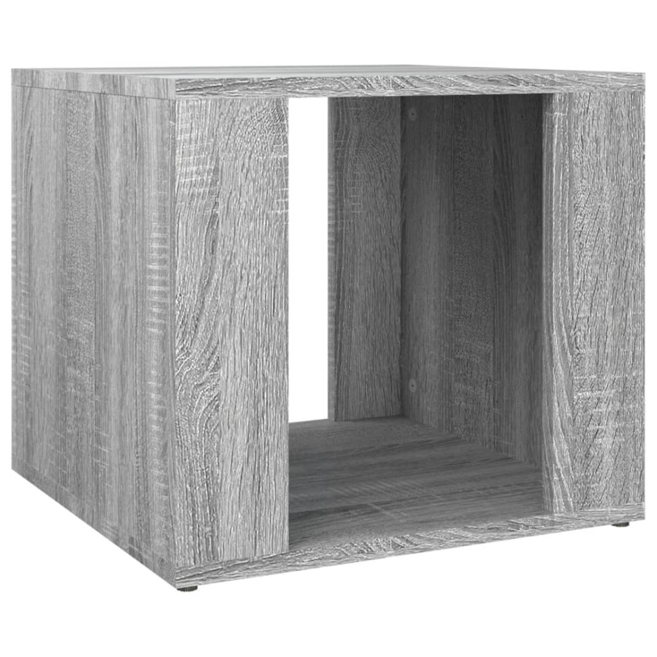 Mesita de noche madera contrachapada gris Sonoma 41x40x36