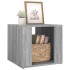 Mesita de noche madera contrachapada gris Sonoma 41x40x36