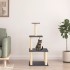 Rascador para gatos con postes de sisal gris oscuro 111