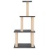 Rascador para gatos con postes de sisal gris oscuro 111