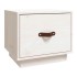 Mesita de noche madera maciza de pino blanco 40x34x35