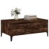 Mesa de centro madera contrachapada roble ahumado 90x50x36,5