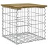 Banco jardín diseño gaviones madera pino impregnada 43x44x42