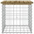 Banco jardín diseño gaviones madera pino impregnada 43x44x42