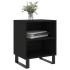Mesita de noche madera de ingeniería negro 40x30x50