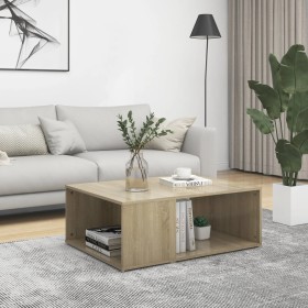 Mesa de centro madera contrachapada roble Sonoma 90x67x33