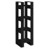 Estantería/divisor de espacios madera pino negro 41x35x125