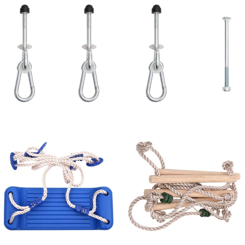 Columpio con escalera de cuerda polietileno