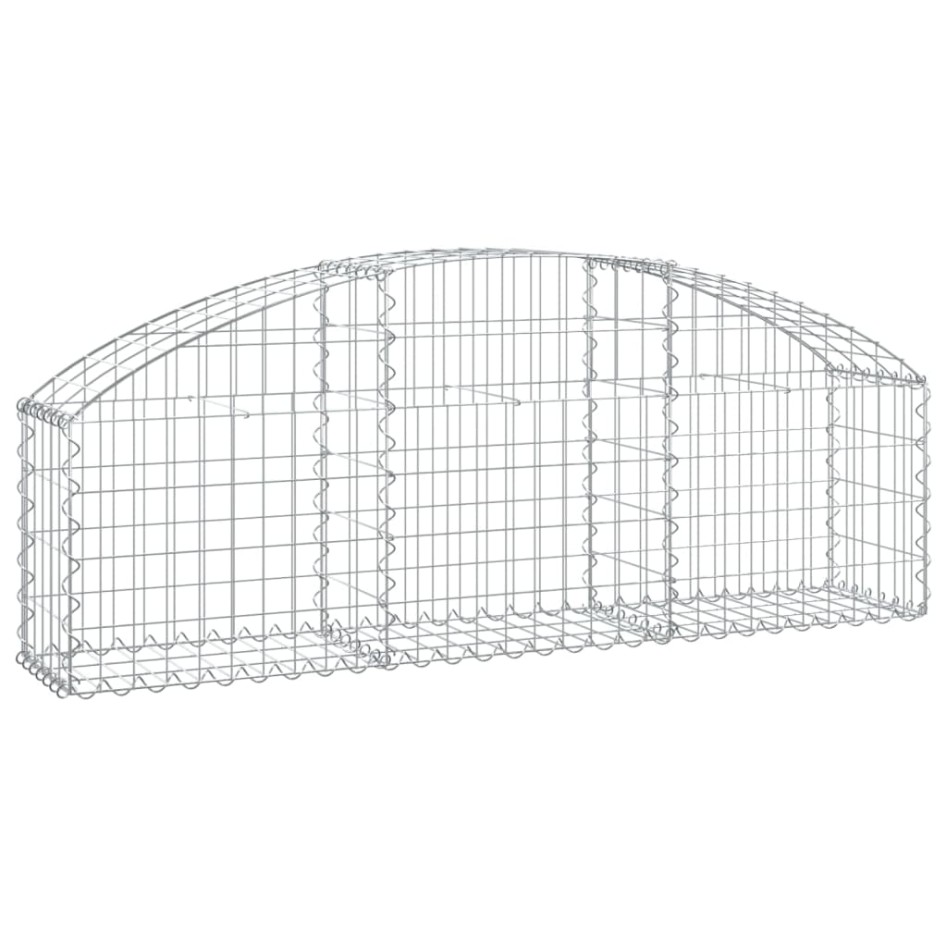 Cesta de gaviones forma arco hierro galvanizado 150x30x40/60