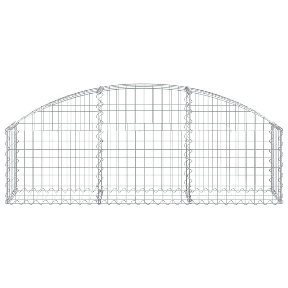 Cesta de gaviones forma arco hierro galvanizado 150x30x40/60