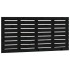 Cabecero de cama de pared madera maciza pino negro 146x3x63