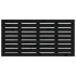 Cabecero de cama de pared madera maciza pino negro 146x3x63