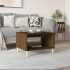 Mesa de centro madera contrachapada marrón roble 60x50x40