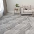 Tarimas de suelo autoadhesivas 20 uds PVC gris a rayas 1,86