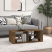 Mesa de centro madera contrachapada roble ahumado 100x50x36 cm