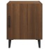 Mesita de noche 2 uds madera contrachapada color roble