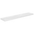 Estante flotante de pared blanco brillante MDF 120x23,5x3,8
