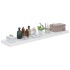 Estante flotante de pared blanco brillante MDF 120x23,5x3,8