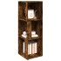 Mueble esquina madera contrachapada roble ahumado 33x33x100