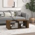 Mesa de centro madera contrachapada roble marrón 100x50x36