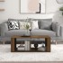 Mesa de centro madera contrachapada roble marrón 100x50x36