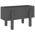 Jardinera madera maciza de pino gris 62x30x38