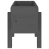Jardinera madera maciza de pino gris 62x30x38