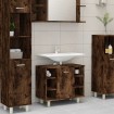 Armario de baño madera contrachapada roble ahumado 60x32x53,5cm