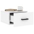 Mesitas de noche de pared 2 uds blanco 35x35x20