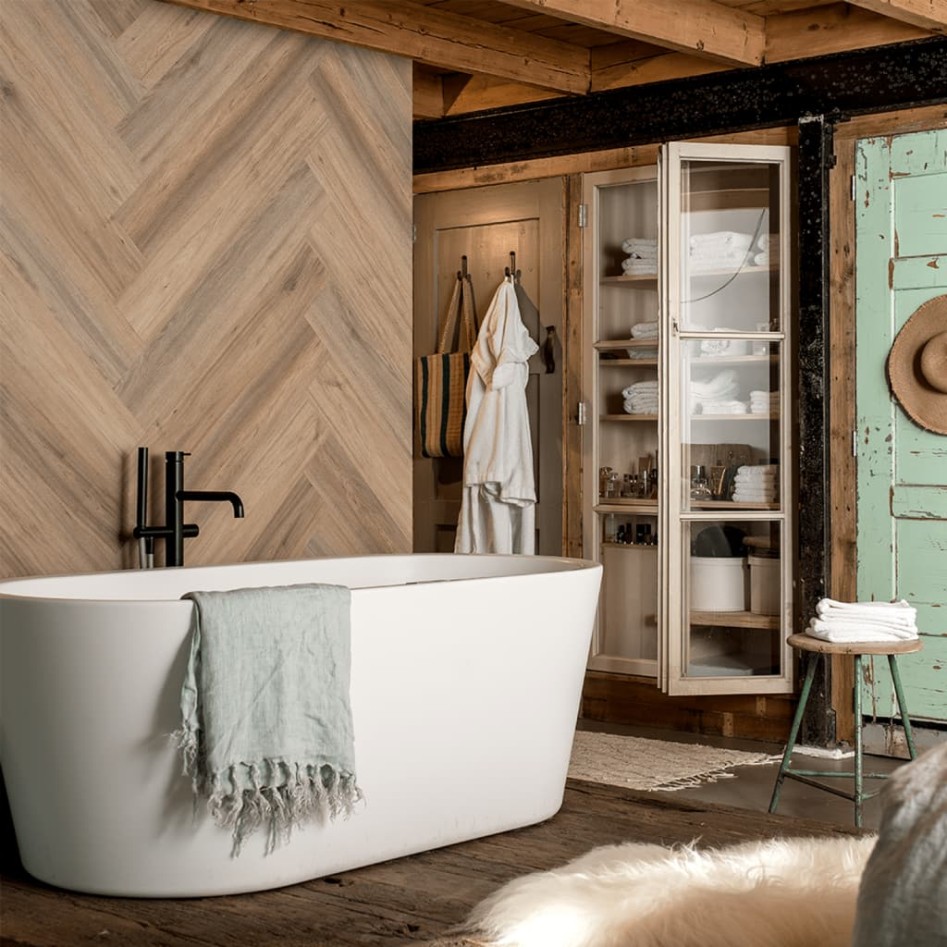 WallArt Tablones aspecto madera de roble natural marrón