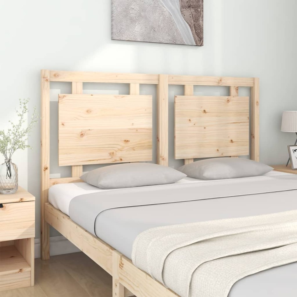 Cabecero de cama madera maciza de pino 145,5x4x100