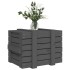 Caja de almacenaje madera maciza de pino gris 58x40,5x42