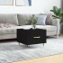 Mesa de centro madera contrachapada negro 50x50x40