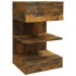 Mesita de noche madera contrachapada roble ahumado 40x35x65