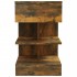 Mesita de noche madera contrachapada roble ahumado 40x35x65