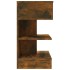 Mesita de noche madera contrachapada roble ahumado 40x35x65