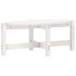 Mesa de centro de madera maciza de pino blanco 87x48x35