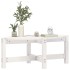 Mesa de centro de madera maciza de pino blanco 87x48x35