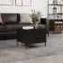 Mesa de centro madera contrachapada negro 50x50x40