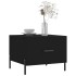 Mesa de centro madera contrachapada negro 50x50x40