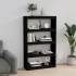 Estantería/divisor de espacios madera pino negro 80x30x135,5