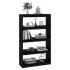 Estantería/divisor de espacios madera pino negro 80x30x135,5