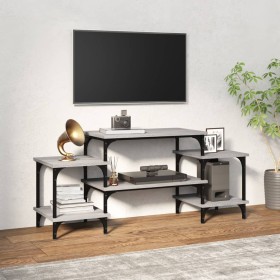 Mueble para TV madera contrachapada gris Sonoma 117x35x52