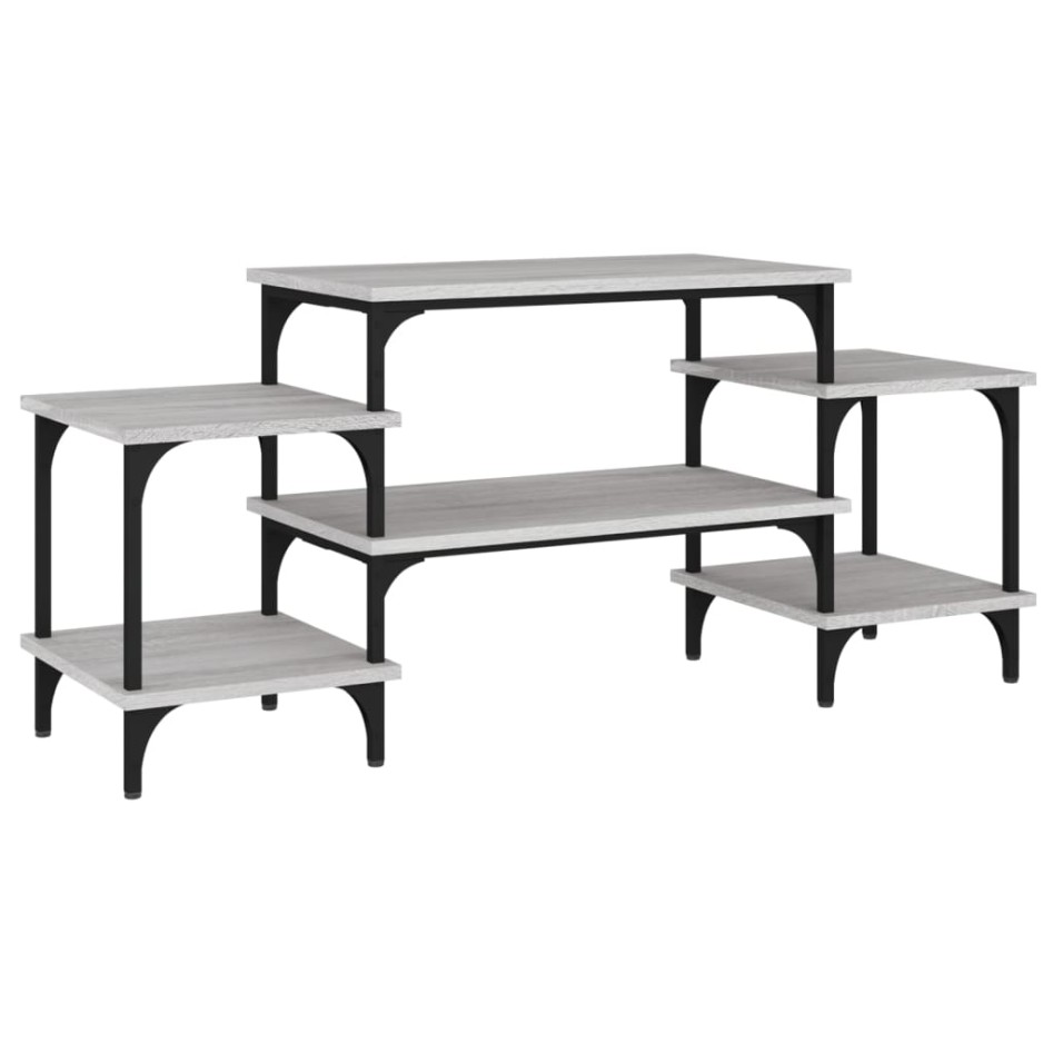 Mueble para TV madera contrachapada gris Sonoma 117x35x52