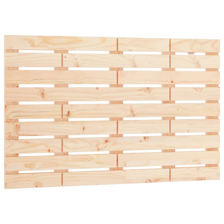 Cabecero de cama de pared madera maciza de pino 96x3x63