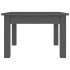 Mesa de centro de madera maciza de pino gris 45x45x30