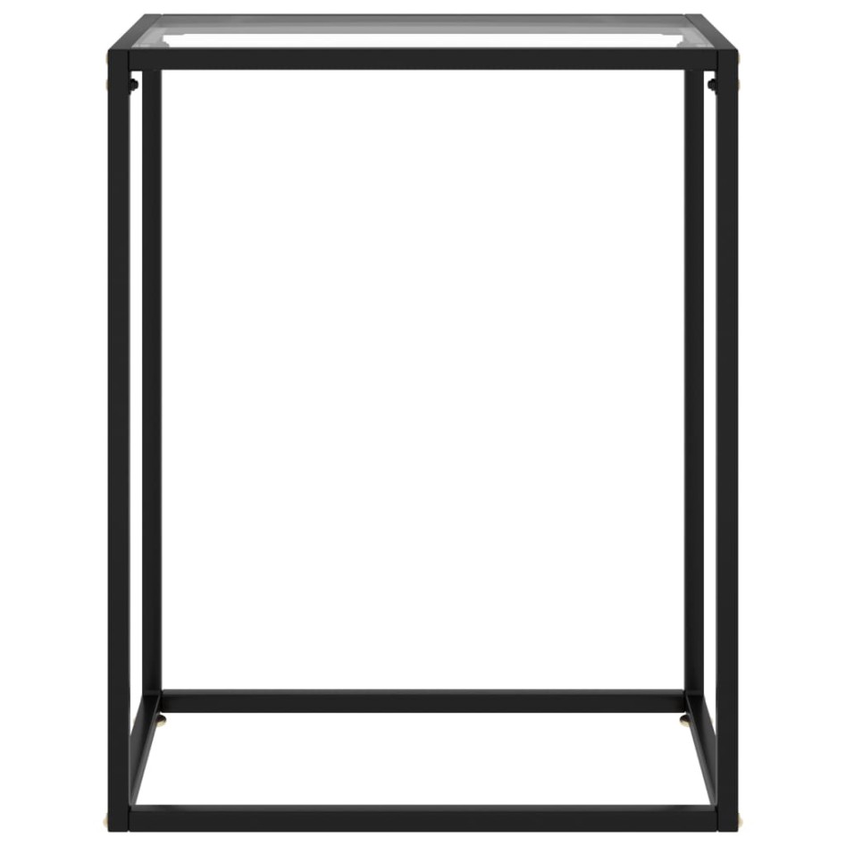 Mesa consola vidrio templado transparente 60x35x75