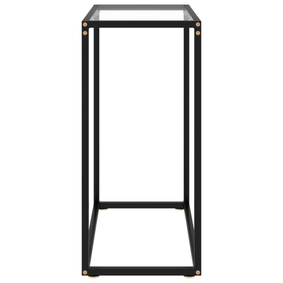 Mesa consola vidrio templado transparente 60x35x75