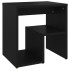 Mesita de noche madera contrachapada negro 40x30x40