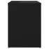 Mesita de noche madera contrachapada negro 40x30x40